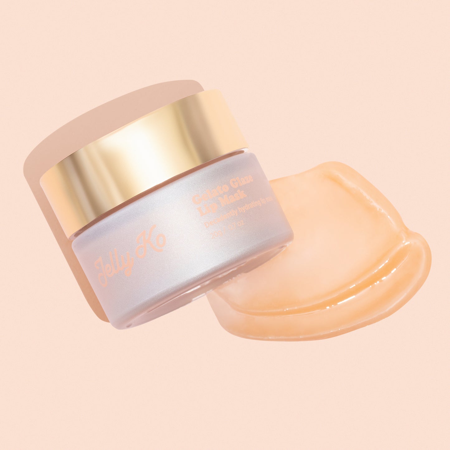 Jelly Ko Gelato Glaze Lip Mask Jar and Texture
