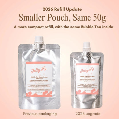 Smaller Pouch, Same 50g Bubble Tea Steam Cream formula 