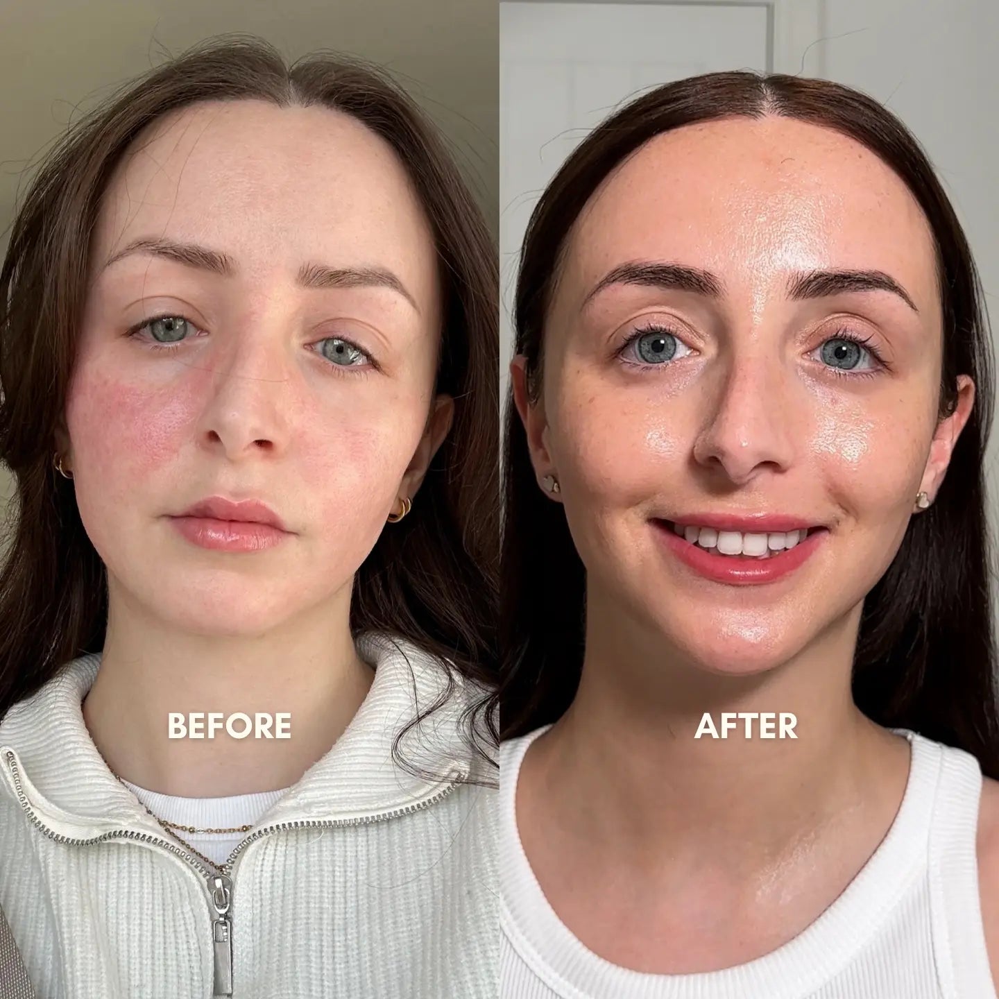 Before and After Bubble Tea Steam Cream
